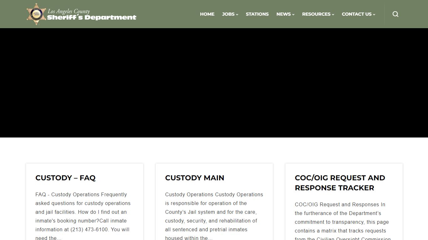 deposit money for inmate - Los Angeles County Sheriff's Department